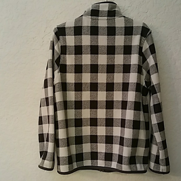 SOLD🎉Uniqlo Boys Fleece Zippered Checkered Jacket - Picture 2 of 5